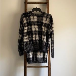 Plaid Sweater and Skirt Set